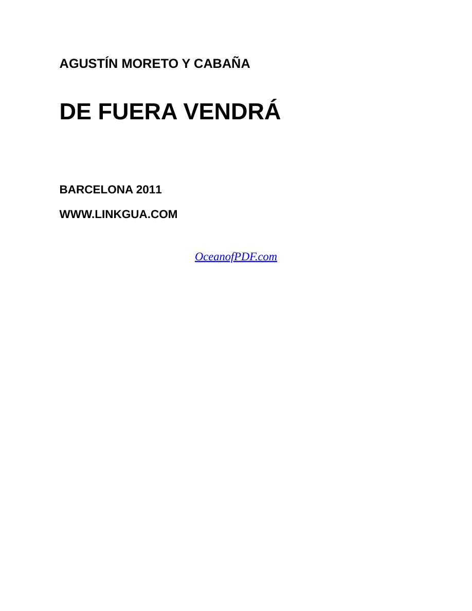 De fuera vendrá PDF Download