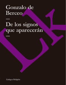 De los signos que apareceran Spanish Edition Gonzalo de Berceo Kitap Kapağı