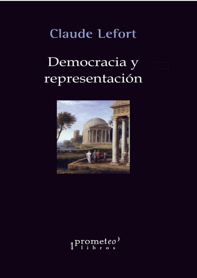 Democracia y representacion Spanish Edition Lefort Kitap Kapağı