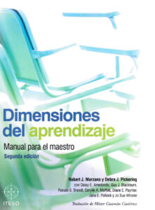 Dimensiones del aprendizaje Manual del maestro Spanish Edition Robert J Marzano Kitap Kapağı