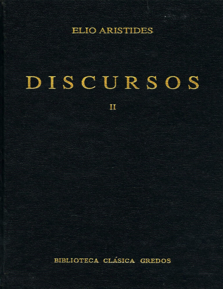 Discursos II Spanish Edition Elio Aristides Kitap Kapağı