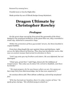 Dragon Ultimate Spanish Edition Christopher Rowley Kitap Kapağı