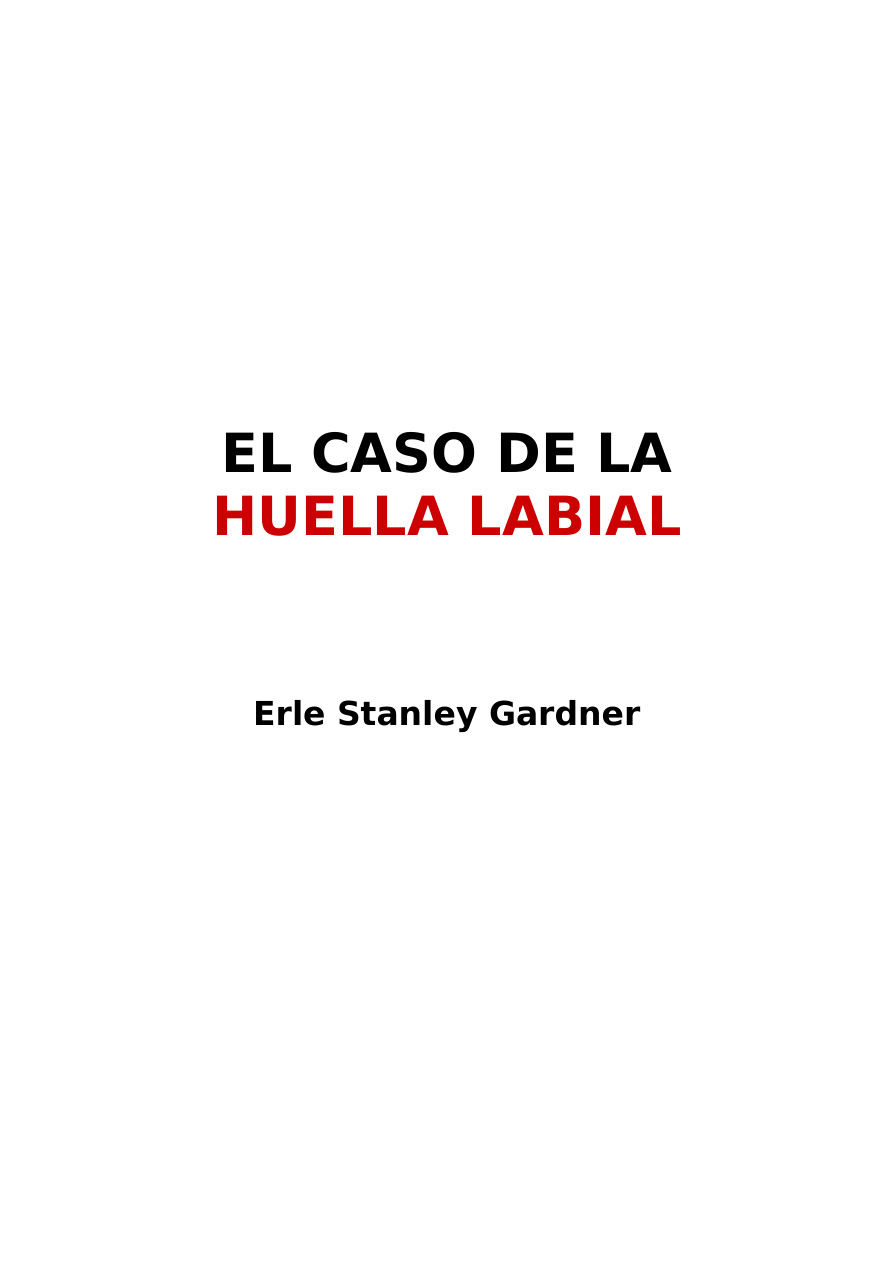 El Caso De La Huella Labial PDF Download