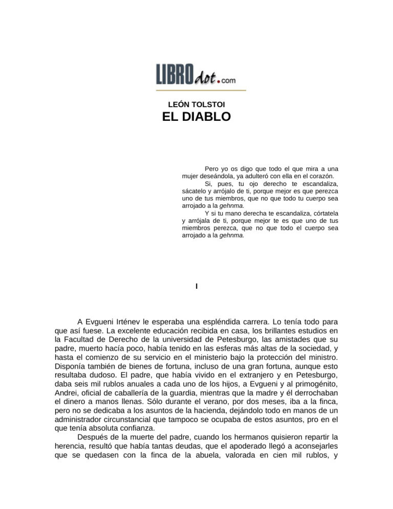 El Diablo Spanish Edition Tolstoi Leon Kitap Kapağı