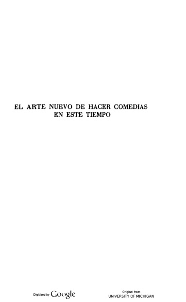 El arte nuevo de hacer comedias en este tiempo Edicion y estudio preliminar de Juana de Jose Prades Spanish Edition Lope de Vega Kitap Kapağı