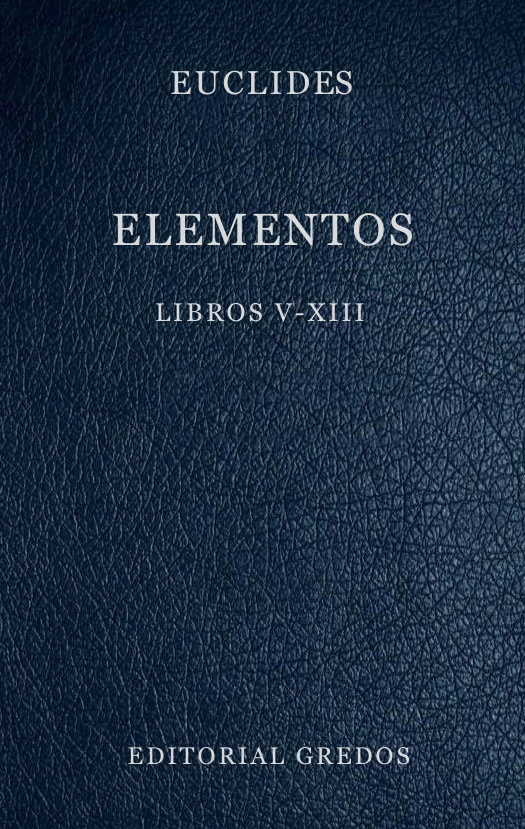 Elementos Libros V XIII Euclides Kitap Kapağı