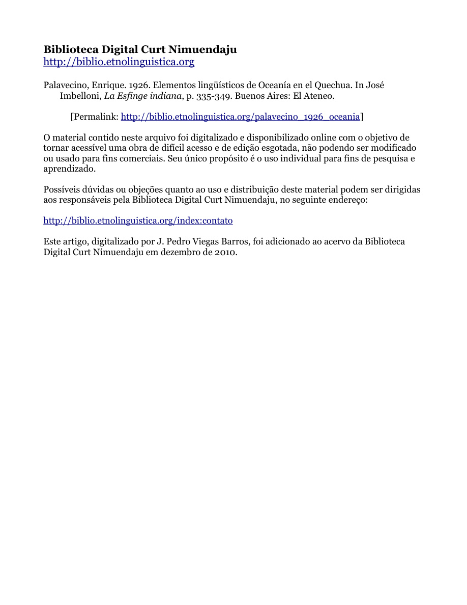 Elementos lingüísticos de Oceanía en el Quechua PDF Download