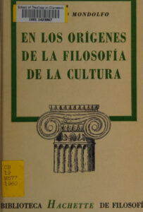En los origenes de la filosofia de la cultura Spanish Edition Rodolfo Mondolfo Kitap Kapağı
