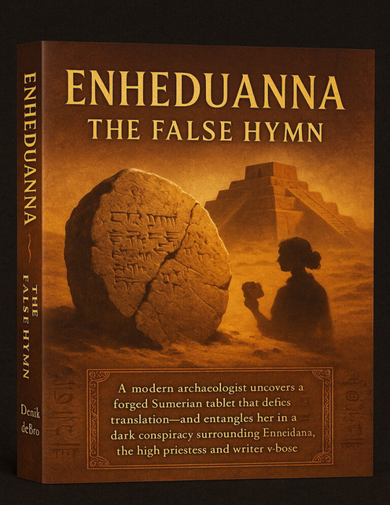 Enheduanna The False Hymn Spanish Edition Denik deBro Kitap Kapağı