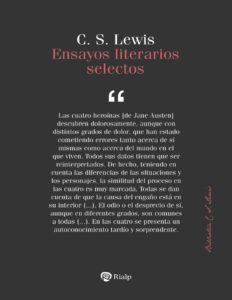 Ensayos literarios selectos Spanish Edition Clive Staples Lewis Kitap Kapağı