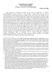 Existencias no cartesianas Spanish Edition Charles Wade Mills Kitap Kapağı