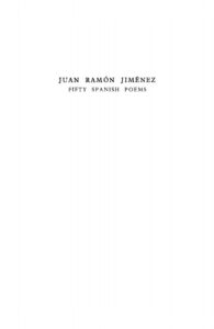 Fifty Spanish Poems Spanish Edition Juan Ramon Jimenez Kitap Kapağı