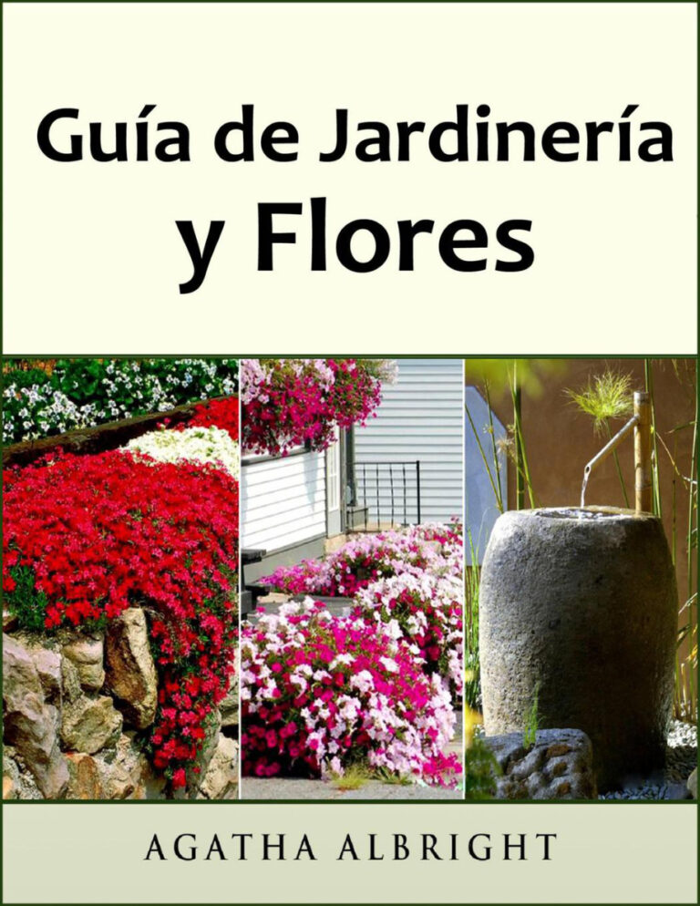Guia de Jardineria y Flores Spanish Edition Agatha Albright Kitap Kapağı