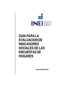 Guia para la evaluacion de indicadores sociales de las encuestas de hogares Spanish Edition Rofilia Ramirez Kitap Kapağı