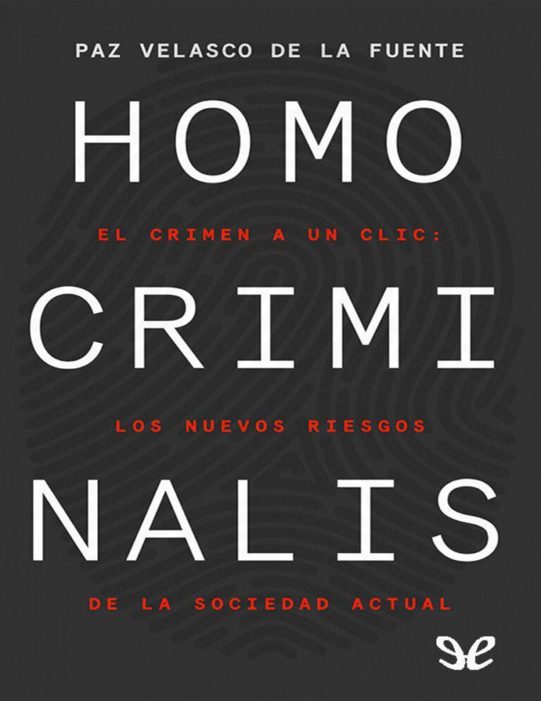 Homo criminalis Spanish Edition Paz Velasco Kitap Kapağı