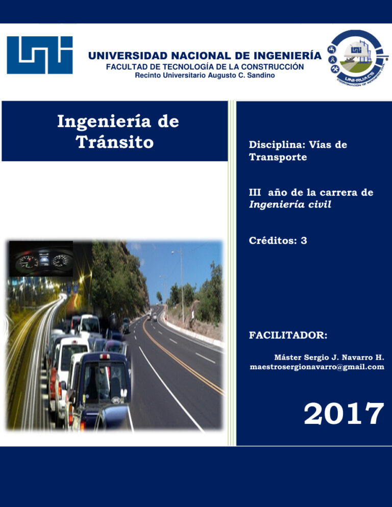 Ingenieria de Transito Spanish Edition Sergio J Navarro Hudiel Kitap Kapağı