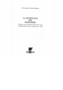 Invencion del marxismo Spanish Edition Montserrat Galceran Huguet Kitap Kapağı