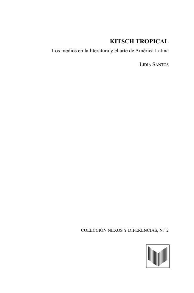 Kitsch Tropical Spanish Edition Lidia Santos Kitap Kapağı