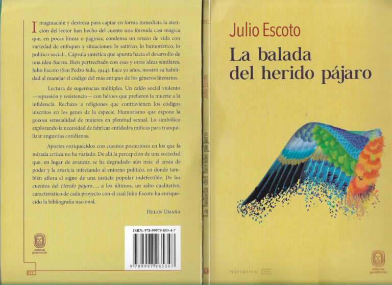La balada del herido pajaro Spanish Edition Julio Escoto Kitap Kapağı
