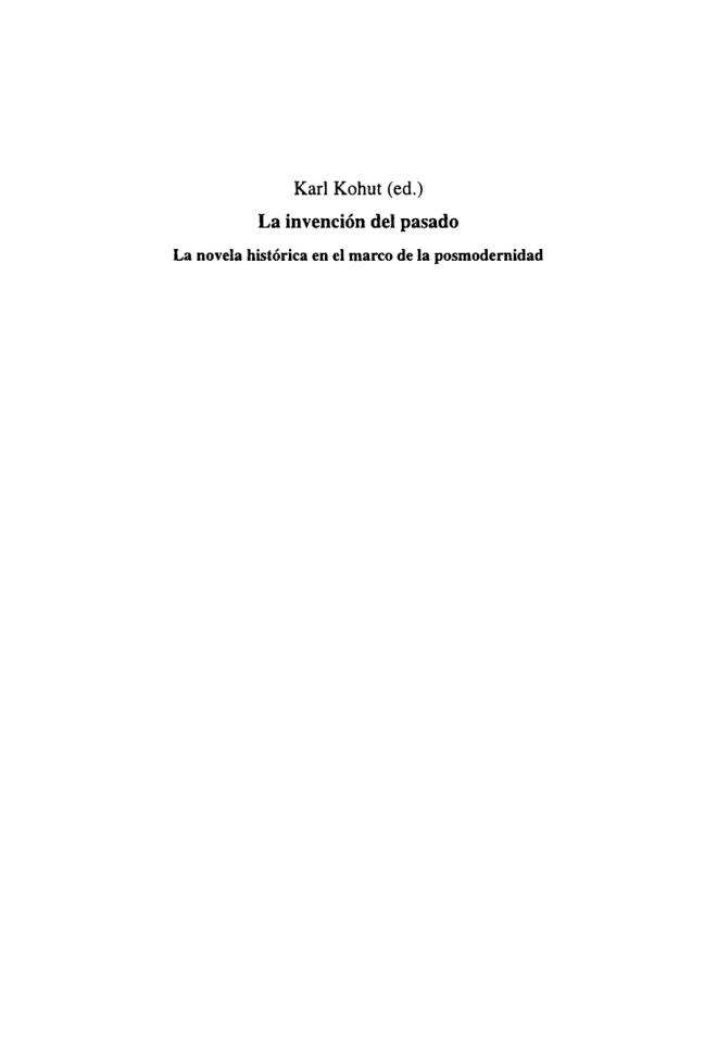 La invención del pasado PDF Download