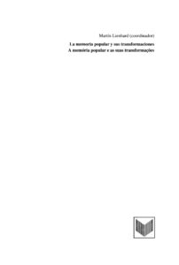 La memoria popular y sus transformaciones Spanish Edition Martin Lienhard Kitap Kapağı