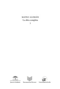 La obra completa Mateo Aleman Spanish Edition Mateo Aleman Kitap Kapağı