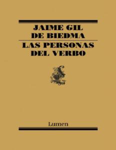 Las personas del verbo Spanish Edition Jaime Gil de Biedma Kitap Kapağı