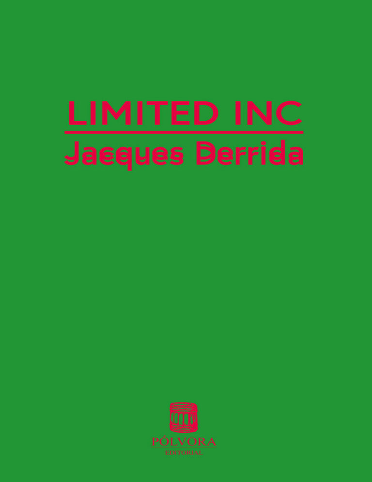 Limited Inc Spanish Edition Jacques Derrida Kitap Kapağı