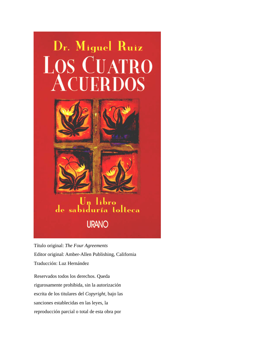 Los cuatro acuerdos (Spanish Edition) PDF Download