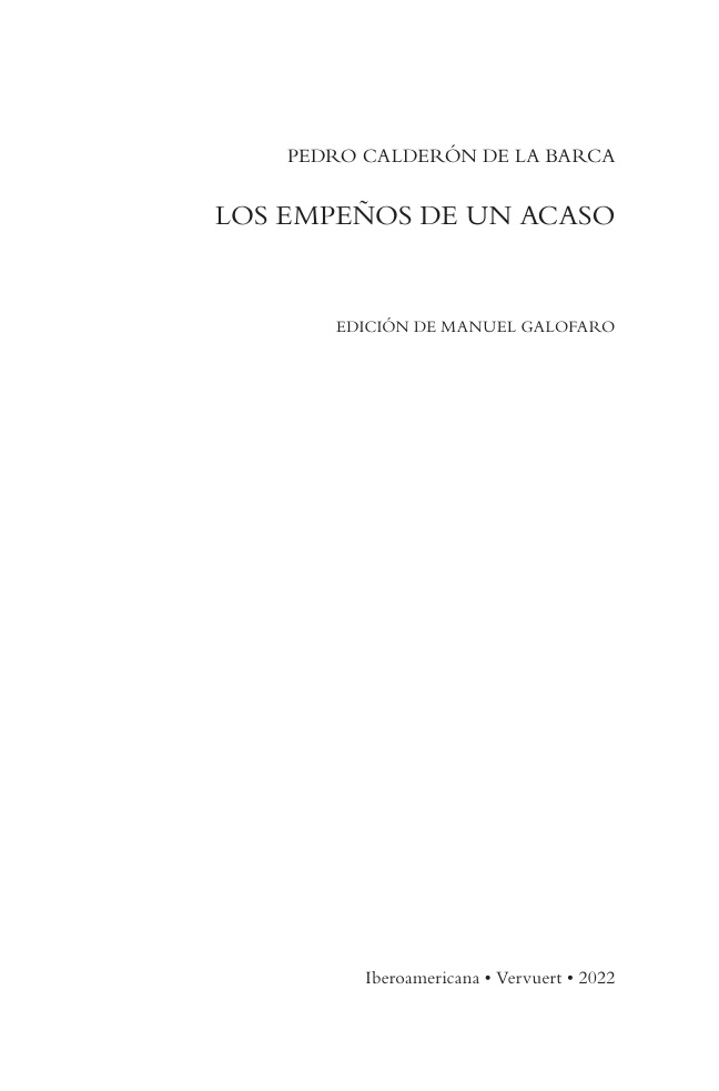 Los empeños de un acaso PDF Download