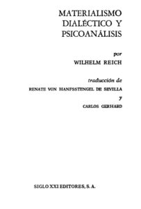 Materialismo dialectico y psicoanalisis Spanish Edition Wilhelm Reich Kitap Kapağı