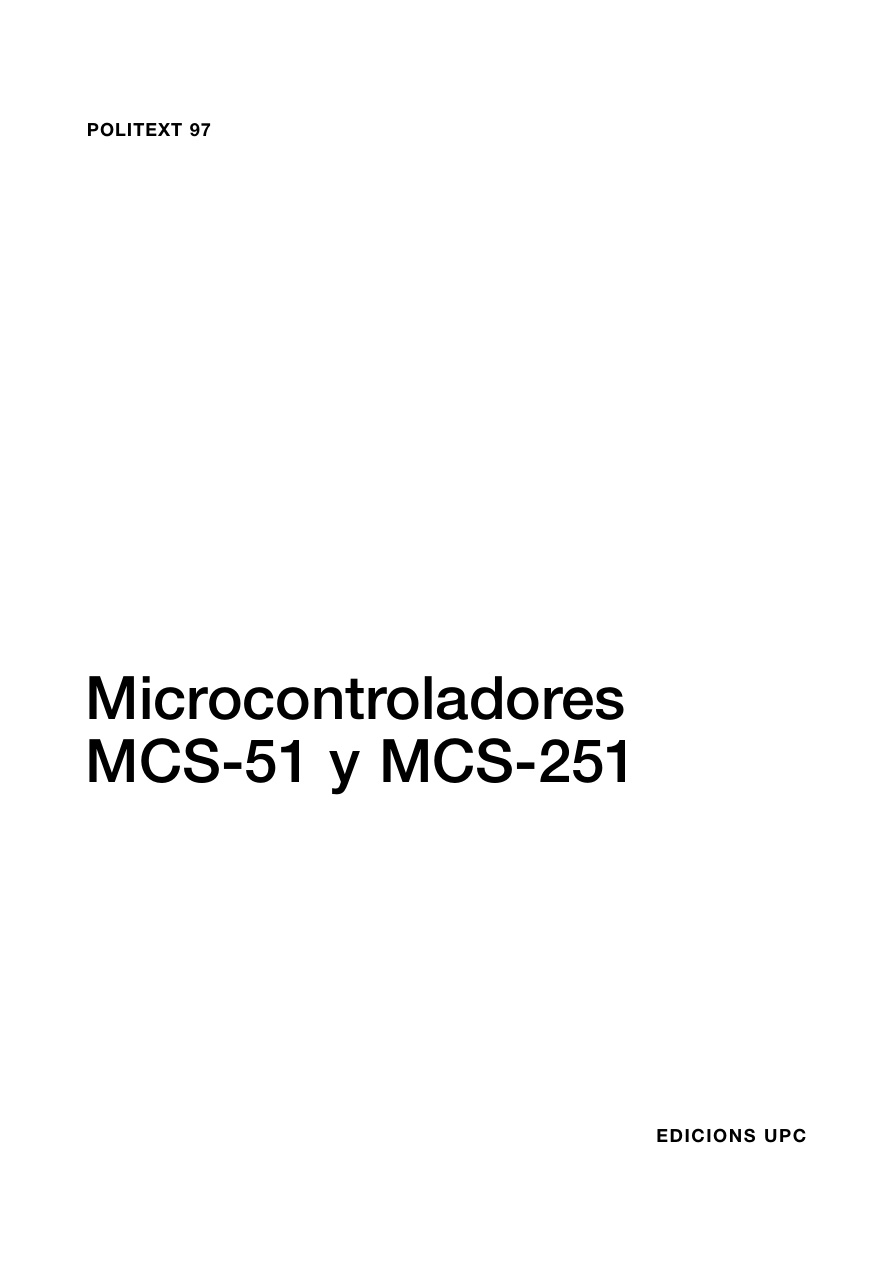 Microcontroladores MCS-51 y MCS-251 PDF Download