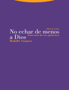 No echar de menos a Dios Spanish Edition Vazquez Kitap Kapağı