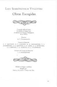Obras escogidas I Problemas teoricos y metodologicos de la Psicologia Spanish Edition Liev Semionovich Vygotski Kitap Kapağı