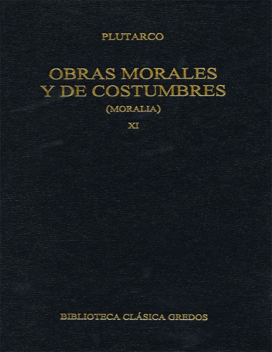 Obras morales y de costumbres XI: Tratados platónicos PDF Download