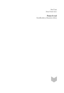 Pensar lo real Spanish Edition Ana Casas Kitap Kapağı