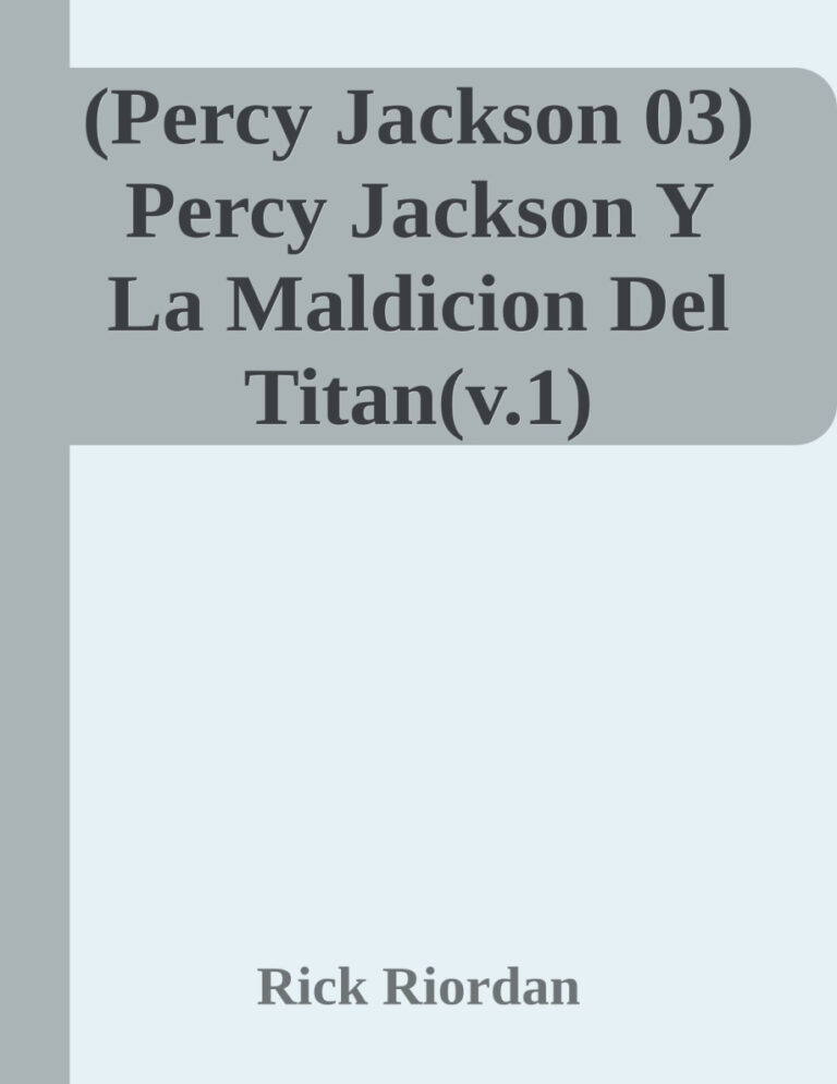 Percy Jackson y la maldicion del titan Spanish Edition Rick Riordan Kitap Kapağı