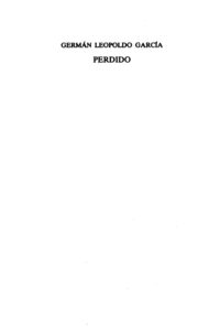 Perdido Spanish Edition German L Garcia Kitap Kapağı