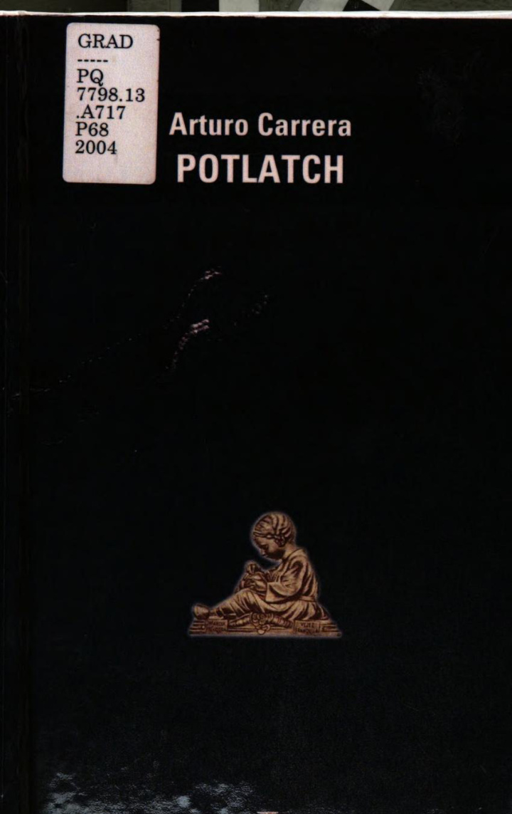 Potlatch Spanish Edition Arturo Carrera Kitap Kapağı