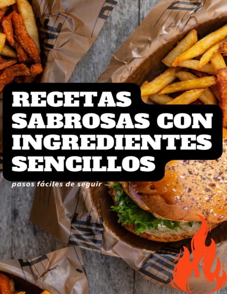 Recetas sabrosas con ingredientes sencillos y pasos faciles de seguir Spanish Edition Santos ledon Kitap Kapağı