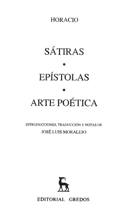 Satiras Spanish Edition Quintus Horatius Flaccus Kitap Kapağı