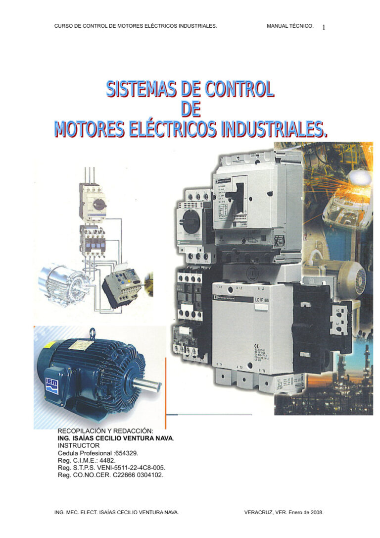 Sistemas De Control De Motores Electricos Industriales Spanish Edition Ventura Nava Isaias Cecilio Kitap Kapağı