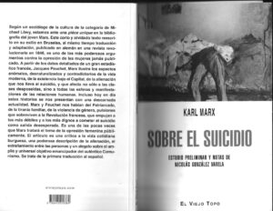 Sobre el suicidio Spanish Edition Karl Marx Kitap Kapağı