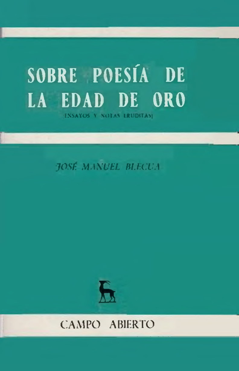 Sobre poesía de la Edad de Oro PDF Download