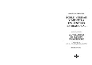 Sobre verdad y mentira en sentido extramoral y otros fragmentos de filosofia del conocimiento Spanish Edition Friedrich Nietzsche Kitap Kapağı