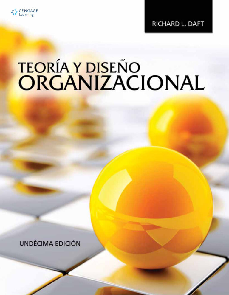 Teoria y diseno organizacional Spanish Edition Richard L Dalft Kitap Kapağı