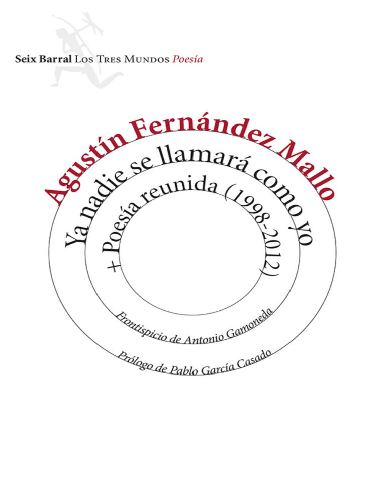 Ya nadie se llamara como yo Poesia reunida Spanish Edition Agustin Fernandez Mallo Kitap Kapağı