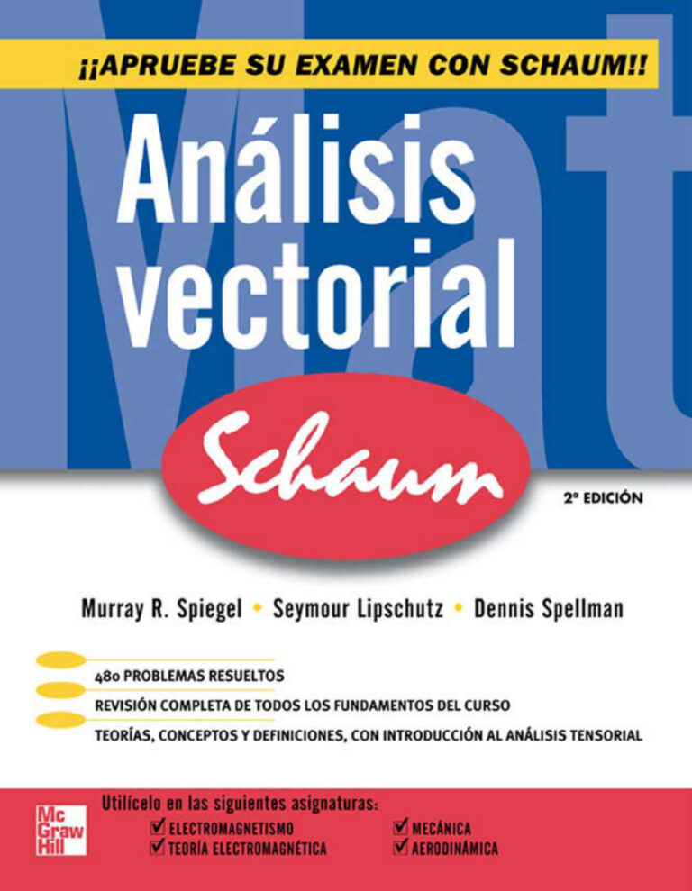 analisis vectorial Spanish Edition murray r spiegel Kitap Kapağı