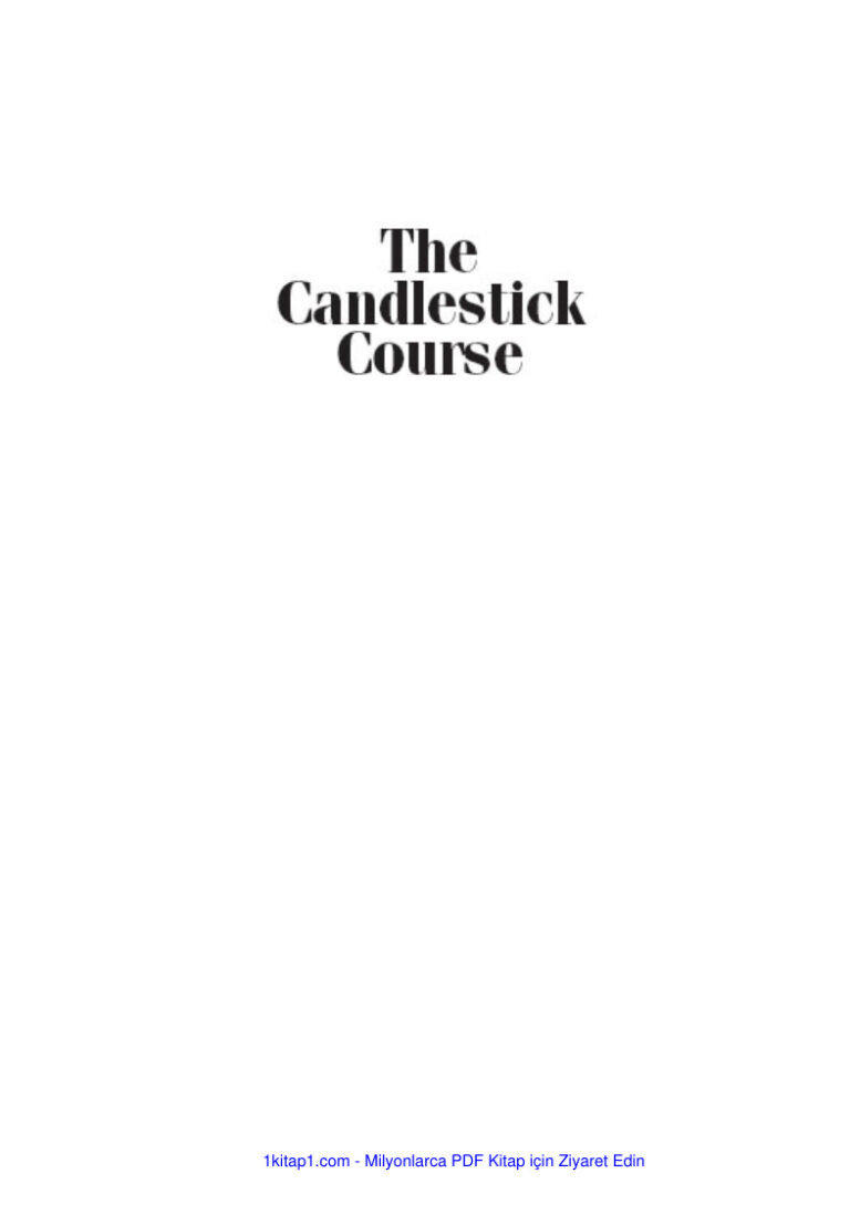 The Candlestick Course 231225 180131 Kitap Kapağı