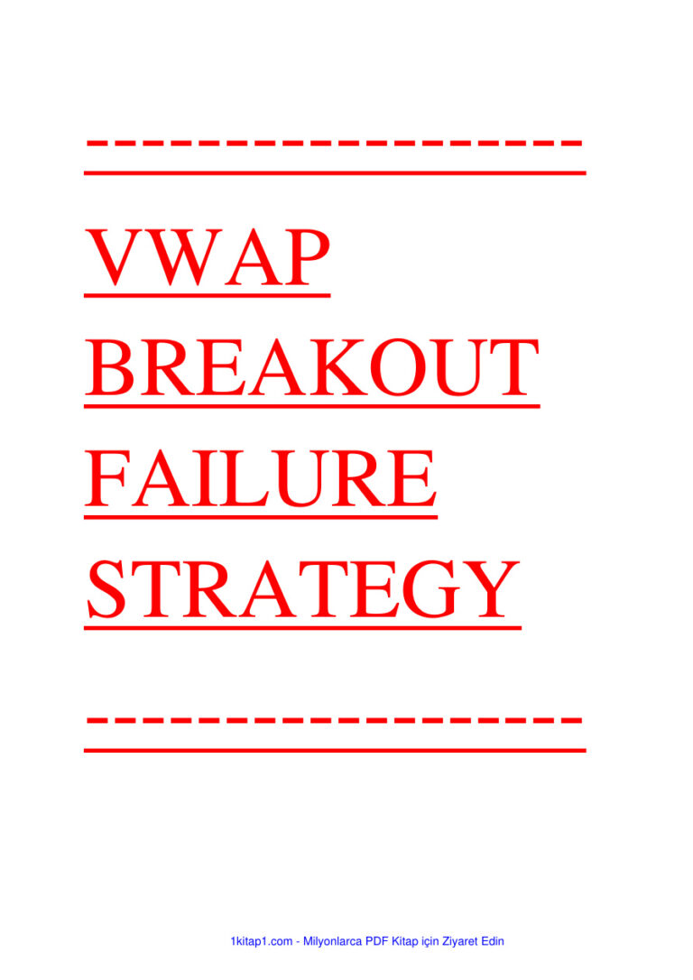 VWAP BREAKOUT FAILURE STRATEGY 240919 224733 Kitap Kapağı